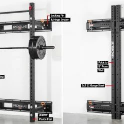 Rogue Fitness Rogue RML-3W Fold Back Wall Mount Rack