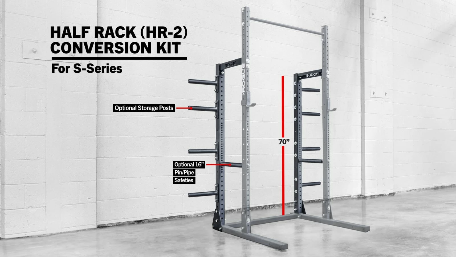 Rogue Fitness HR-2 Half Rack Conversion Kit